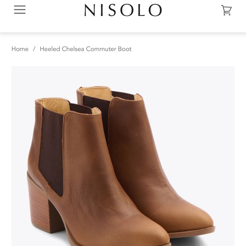 Heeled Chelsea Nissolo boot chocolate
